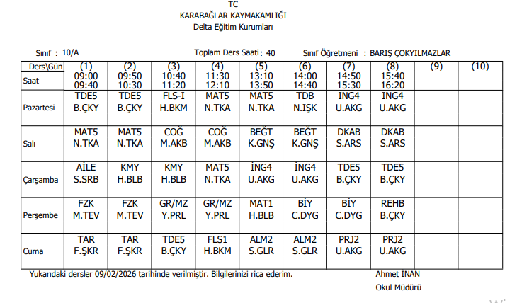 10A 1 - Delta Koleji
