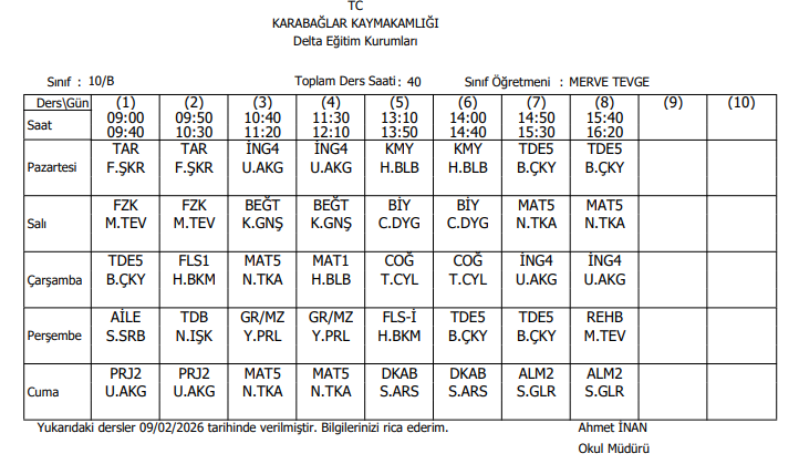 10B 1 - Delta Koleji