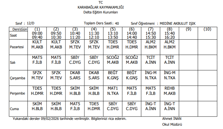 12D 1 - Delta Koleji
