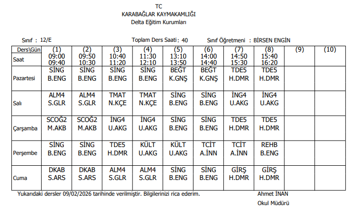 12E 1 - Delta Koleji