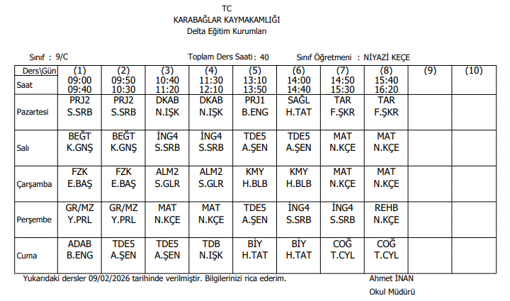 9C 1 - Delta Koleji