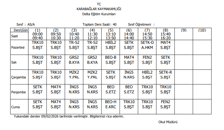 anasinifi - Delta Koleji